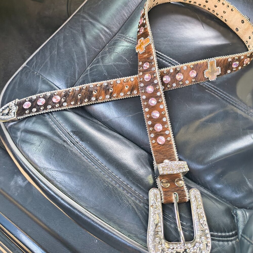 Women's bling bling belt size medium